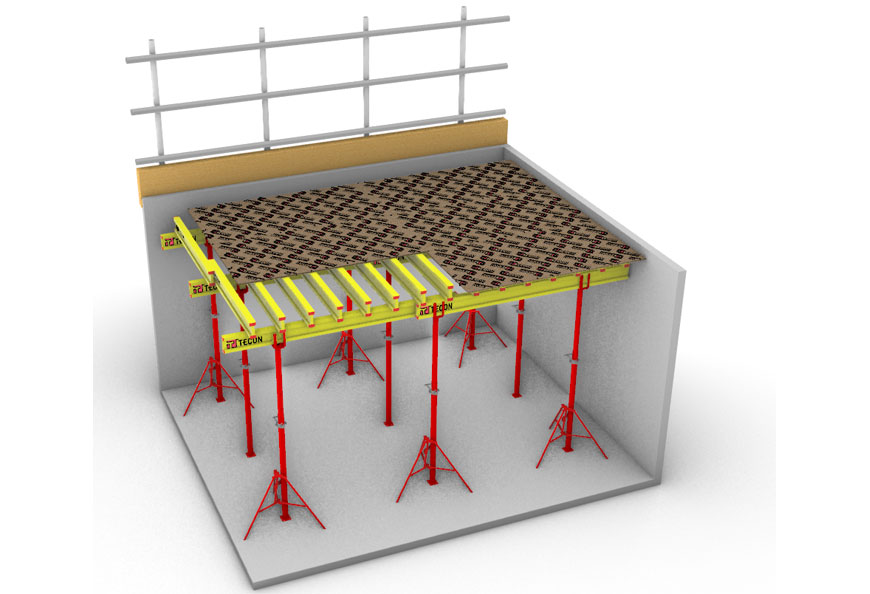 Well organized project site with only a few type of components