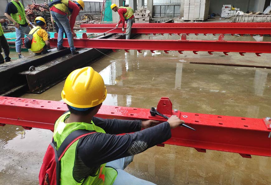 Site assembly under our field specialist guidance